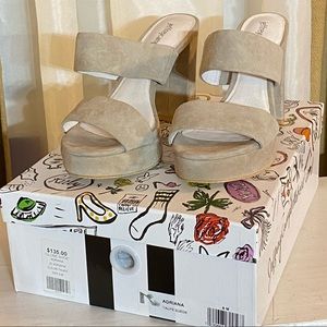 New Jeffrey Campbell Suede Taupe Heels